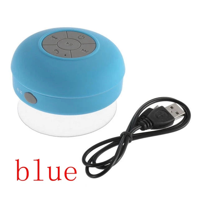 Portable Waterproof Bluetooth Audio Speaker for Shower, Car, and Outdoor Use – Compact Wireless Soundbar for Phones and Hands-Free Calling"