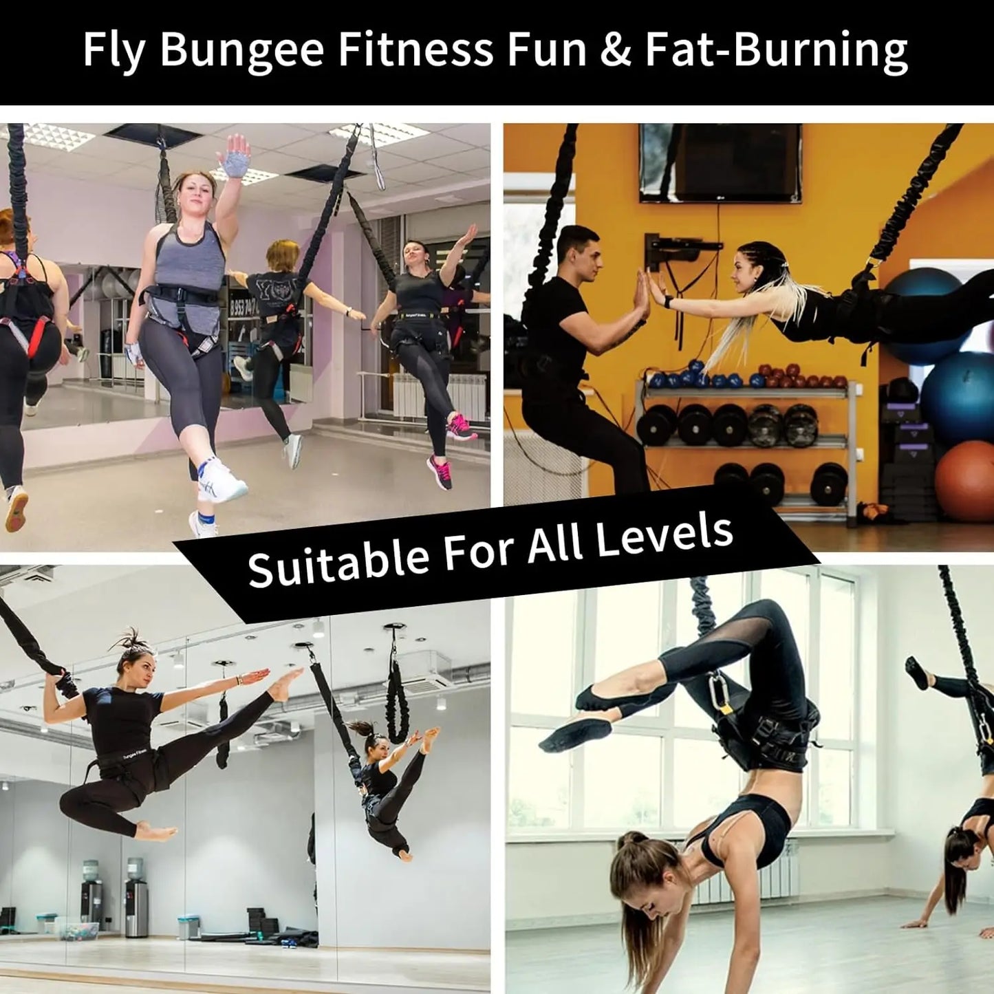 AeroBungee Pro – Suspended Fitness & Aerial Yoga Training Kit