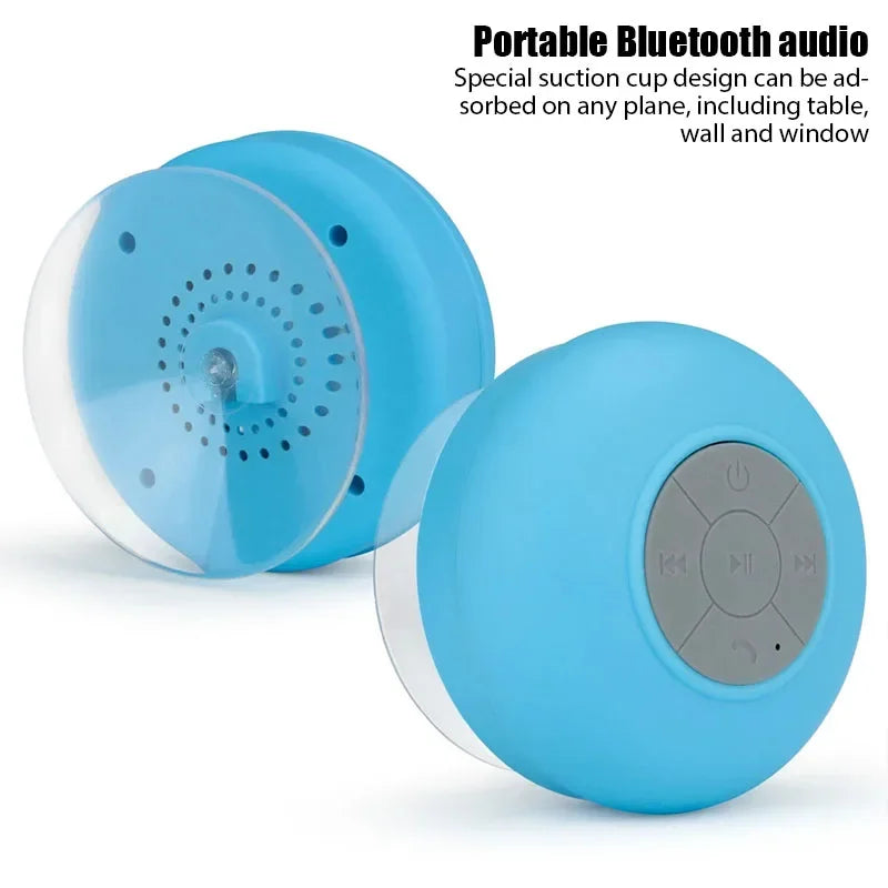 Portable Waterproof Bluetooth Audio Speaker for Shower, Car, and Outdoor Use – Compact Wireless Soundbar for Phones and Hands-Free Calling"